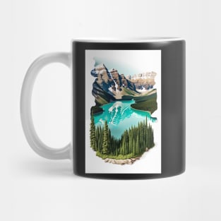 Peyto Lake Canada Illustration Mug